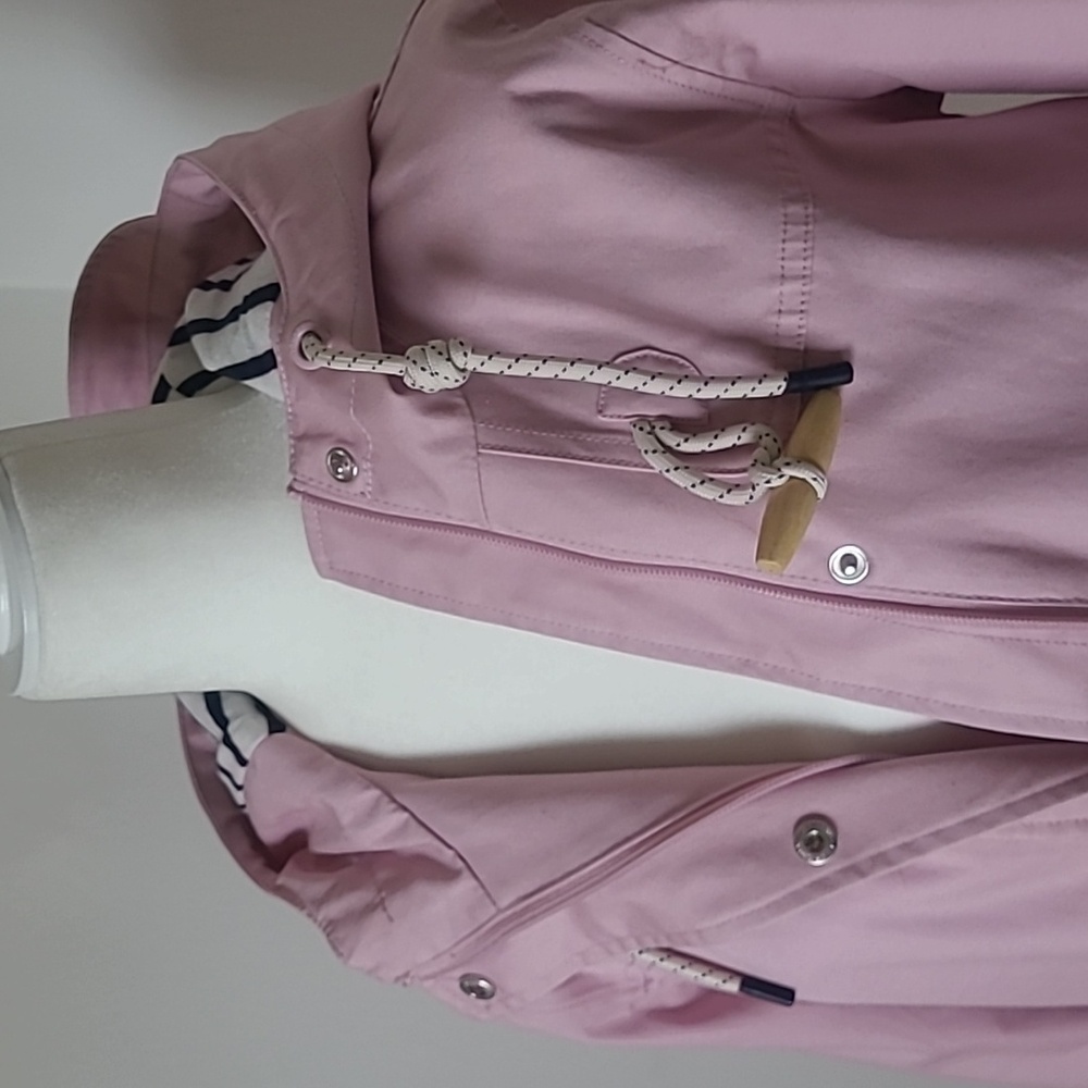 Joules Light Pink Hooded Rain Jacket